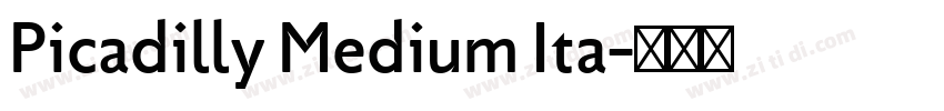 Picadilly Medium Ita字体转换